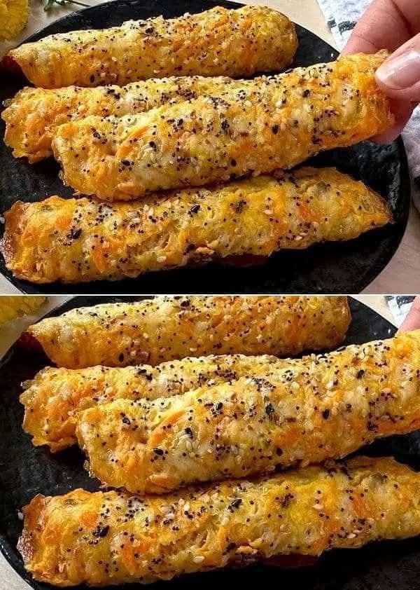 Golden Crispy Cheese Rolls