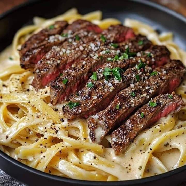 Creamy Cajun Steak Alfredo