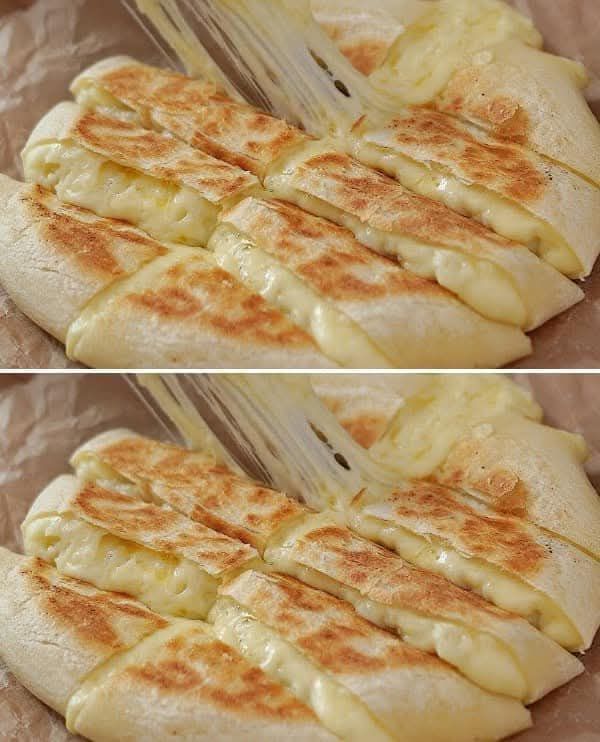 Cheese Potato Bread in a Frying Pan