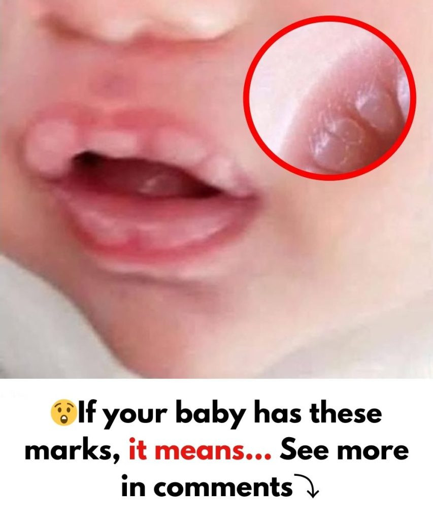 If your baby has these marks, it means