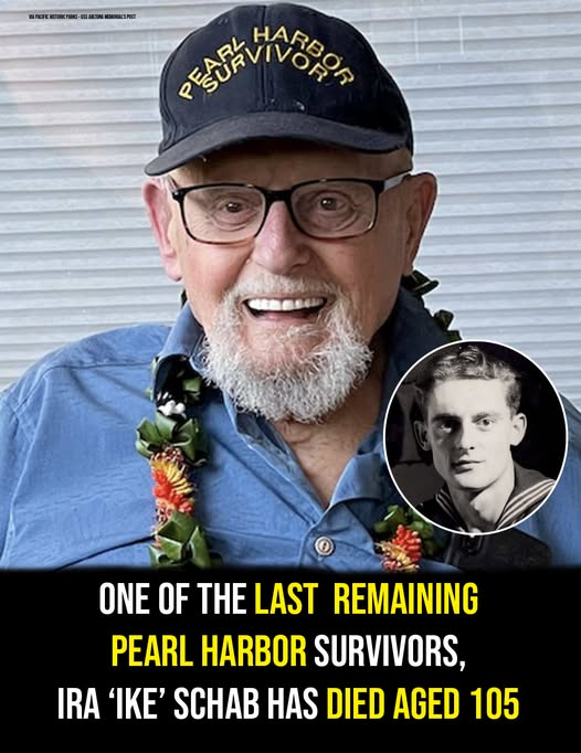 World War II Navy veteran Ira ‘Ike’ Schab, one of last remaining Pearl Harbor survivors, dies at 105