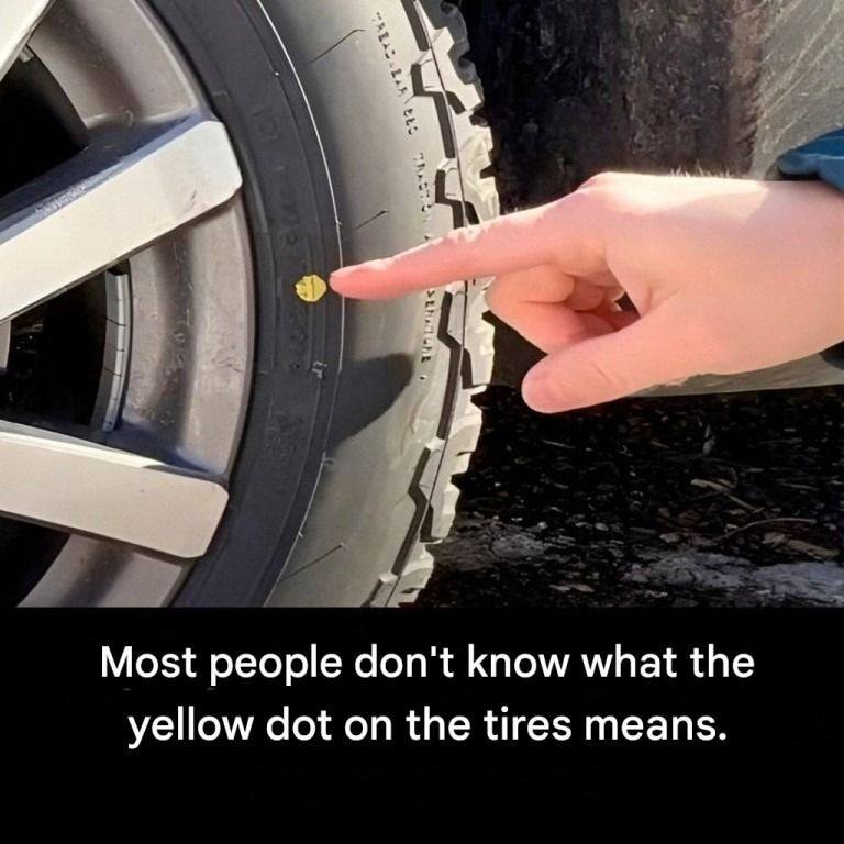 What does the yellow dot on tires mean? By La ré