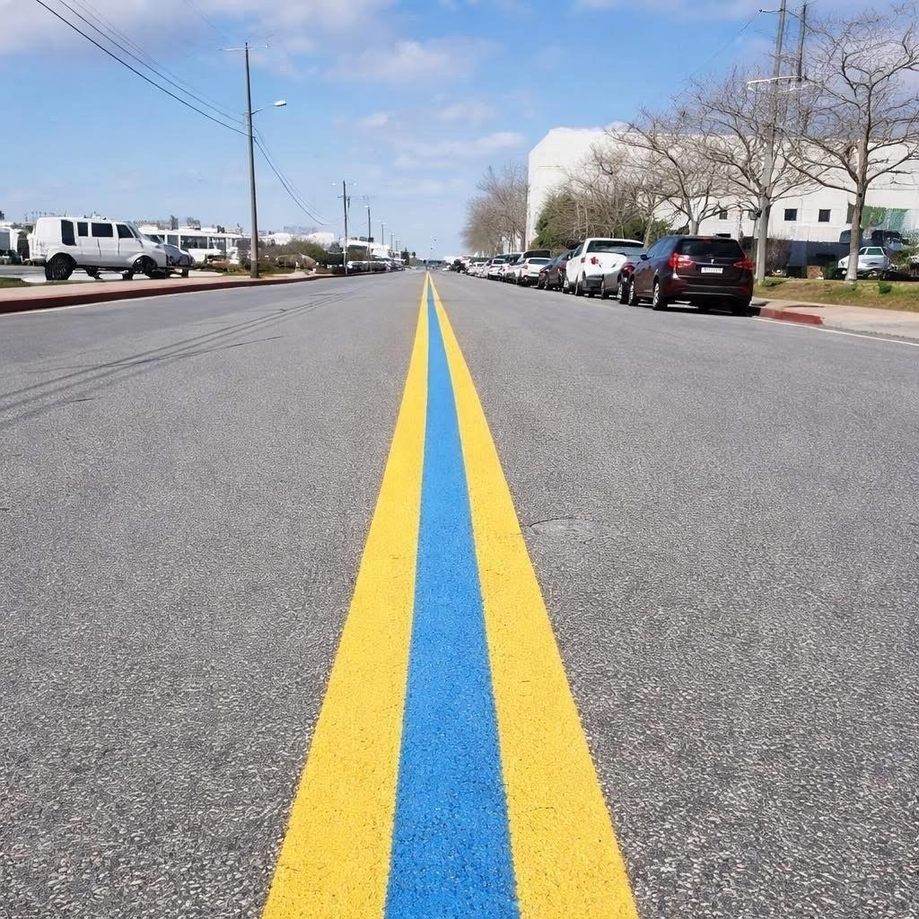 If You’ve Noticed A Blue Line Painted On The Street, Here’s What It Means😱I’m glad I know this now. Check the first comment👇