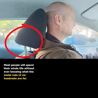 Why do car headrests have metal rods? — A safety feature that drivers often overlook.