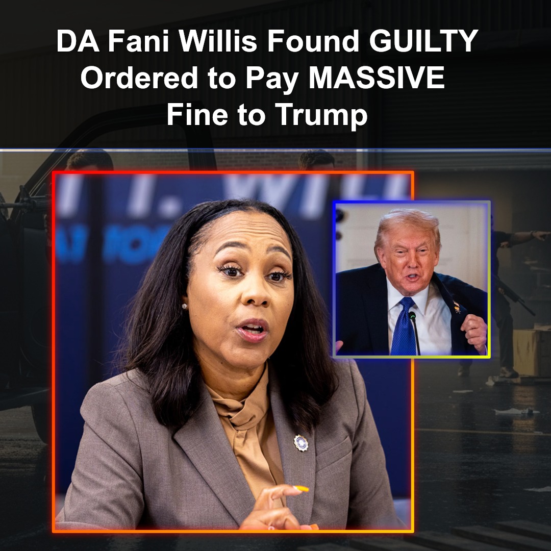 DA Fani Willis Found GUILTY — Ordered to Pay MASSIVE Fine to President Donald Trump as Judge Allows Trump, Co-Defendant…