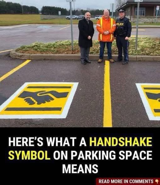 What the Handshake Symbol on a Parking Space Actually Means