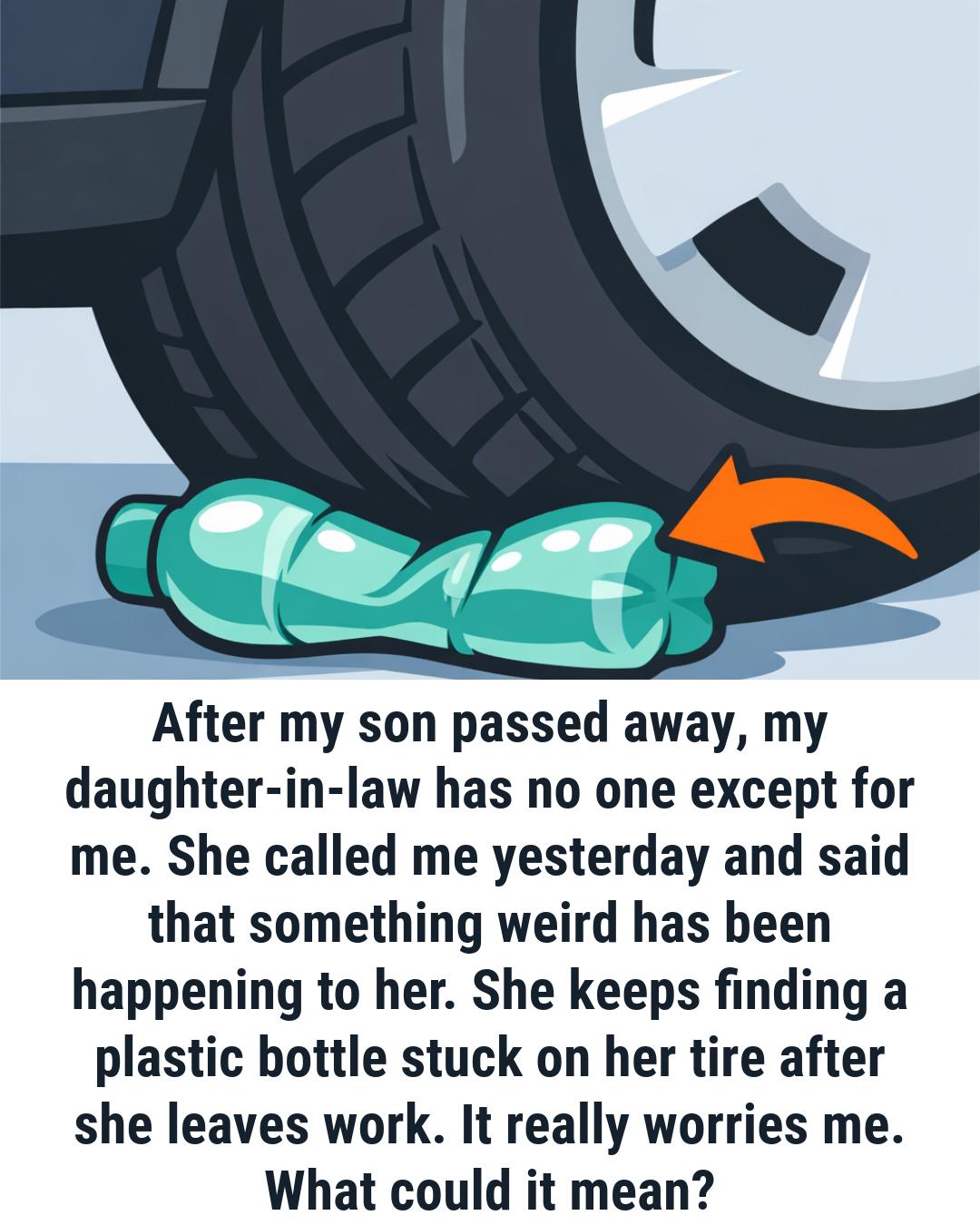 The Hidden Danger of Finding a Plastic Bottle on Your Car Tire: Why It’s a Sign to Stay Vigilant and Protect Your Vehicle