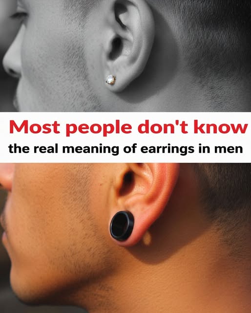 Most people don’t know the meaning of earring in men. Check comments